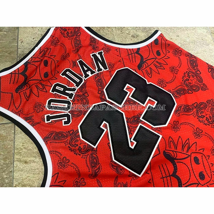 Maillot Chicago Bulls Michael Jordan NO 23 Mitchell & Ness 1996-97 Rouge2